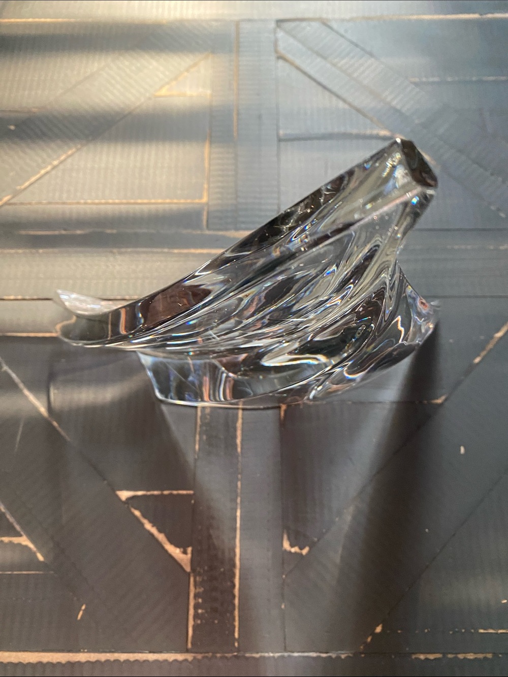 🩶Baccarat🩶Luminous Lead Crystal Alizee Sailboat Sculpture - Picture 8 of 14